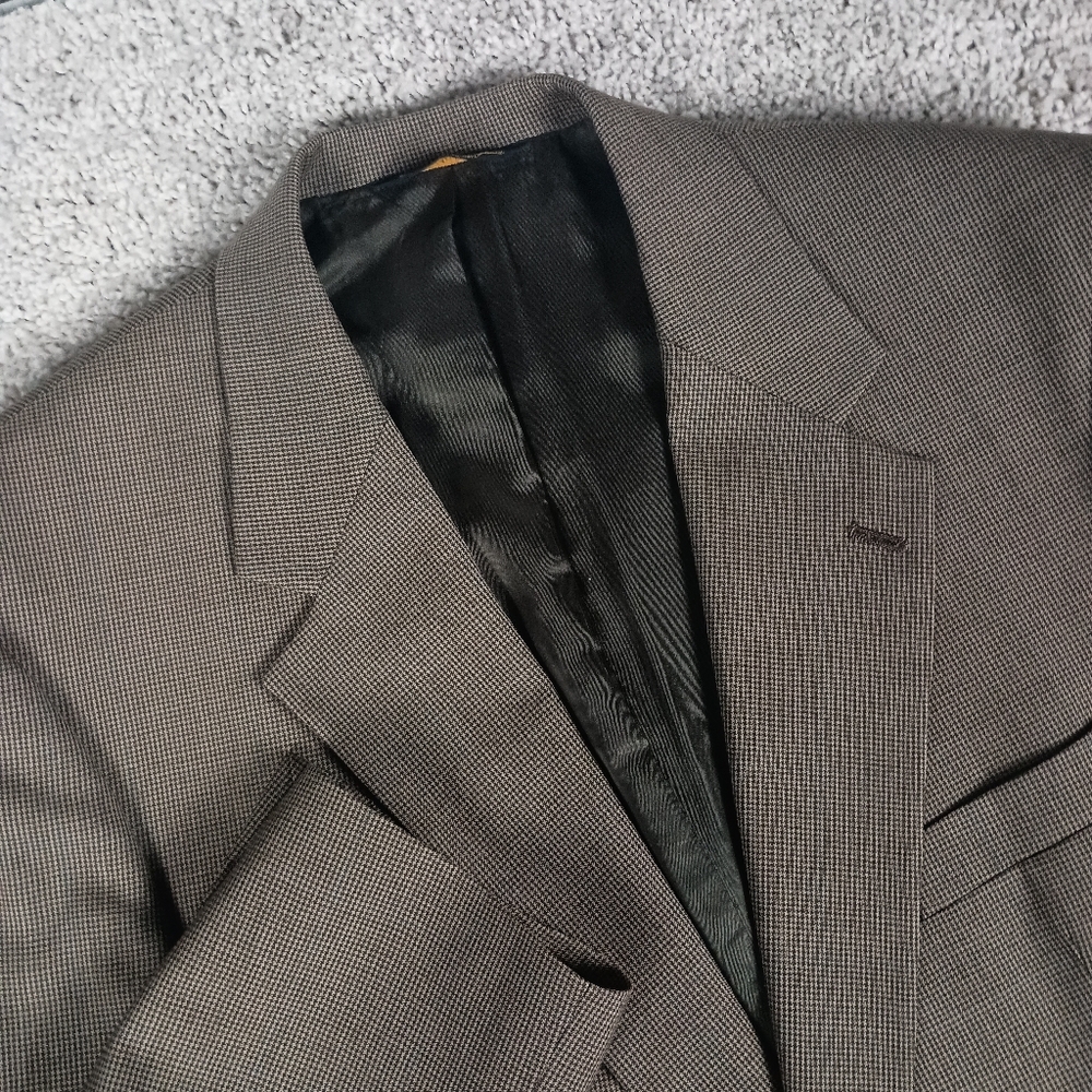 Brooks Brothers‎ 43L Houndstooth Men's Wool Blazer